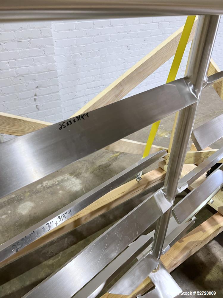 Used Lee Floor Mounted 500 Gallon Dual Motion Tilt Back Agitator Assembly, Model 9M, 316 Stainless Steel. Approximate 60" wide anchor style agitator. Inner bars approximate 25" long x 3" wide x 3/4" ...