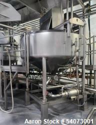 Used Feldmeier Cooker- Cooler Kettle, 650 Gallon, 316L Stainless steel Shell. 304 Stainless stee Jacket rated 150 psi @ 350 ...