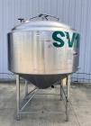 Used- APV Crepaco Stainless Steel Jacketed Kettle, Approximate 600 Gallon, 304 Stainless Steel, Vertical. Approximate 66" di...