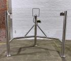 Used Lee Floor Mounted 500 Gallon Dual Motion Tilt Back Agitator Assembly, Model 9M, 316 Stainless Steel. Approximate 60