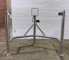 Used- Lee Floor Mounted 500 Gallon Dual Motion Tilt Back Agitator Assembly, Model 9M, 316 Stainless Steel. Approximate 60