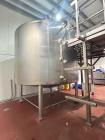 Used Walker 316L Stainless Steel 6000 Gallon Kettle, Model PZ-CB-SP. Atmospheric Internal