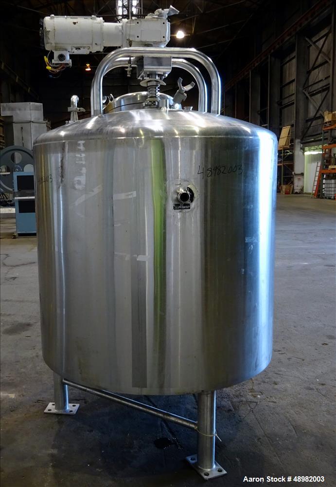 Used DCI Jacketed Tank, 300 Gallon, 316L Stainle