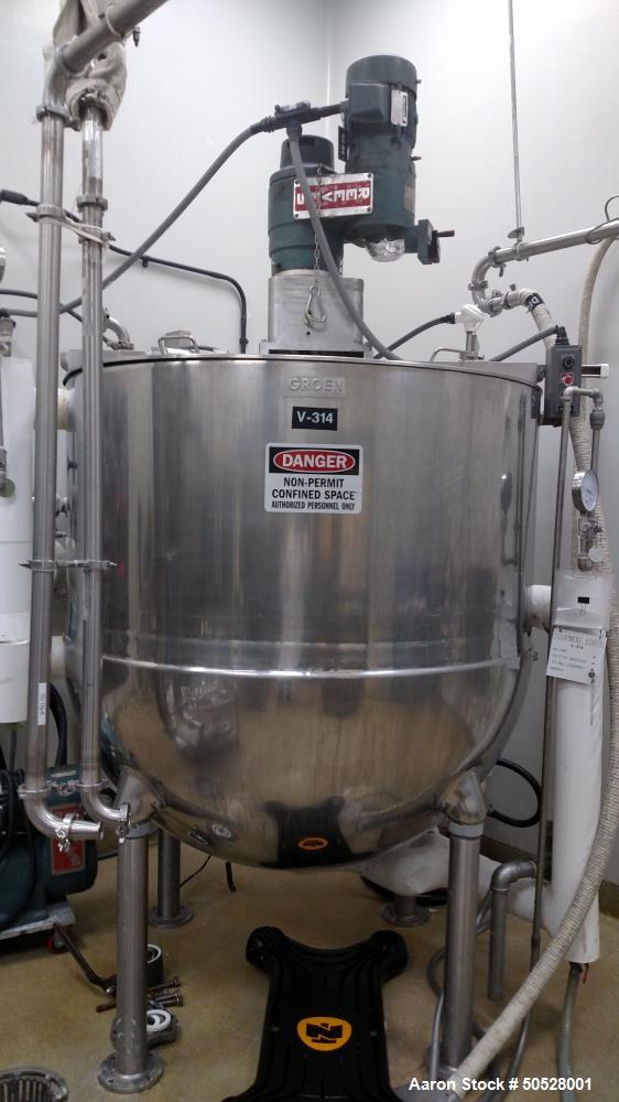Used Groen Kettle, 600 Gallon, 316 Stainless Ste