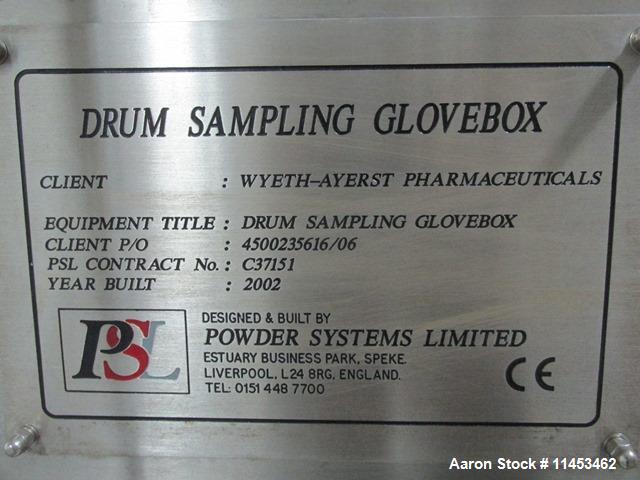 Used- Powder Systems LTD Drum Sampling Isolator.