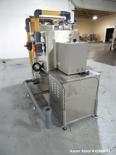 Used IsoTech Design Isolator, Model 150PROTECT. Stainless steel construction, 48" wide x 30" deep x 28" high chamber, single sided, (3) gloves, 20" x 20" x 24" long anti chamber with glove, end mount...