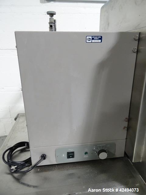 Used IsoTech Design Isolator, Model 150PROTECT. Stainless steel construction, 48" wide x 30" deep x 28" high chamber, single sided, (3) gloves, 20" x 20" x 24" long anti chamber with glove, end mount...