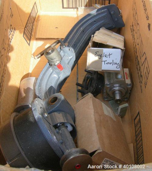 Used:Edward Segal  Inc. Eyelet, and Grommet attaching machine, model 2R83. Includes a feed hopper with raceway.Double Revolution Machine For Applications That Require A Separate Hole Punching Cycle. ...