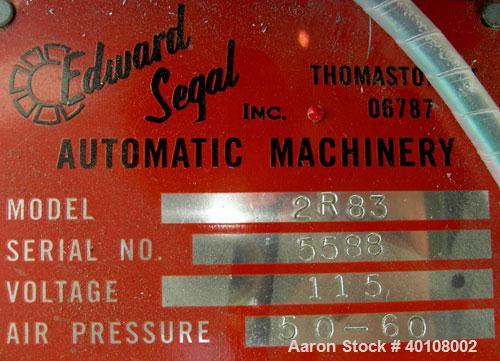 Used:Edward Segal  Inc. Eyelet, and Grommet attaching machine, model 2R83. Includes a feed hopper with raceway.Double Revolution Machine For Applications That Require A Separate Hole Punching Cycle. ...