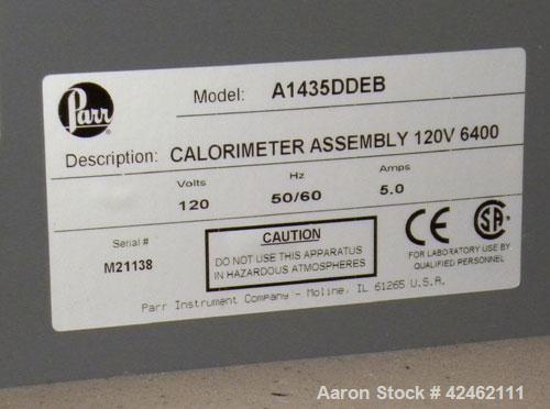 Used Parr 6400 Bomb Calorimeter