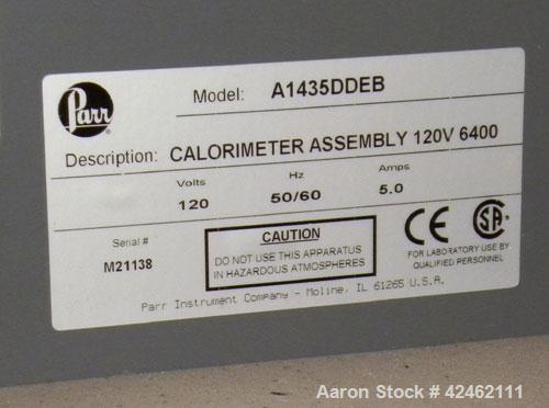 Used- Parr 6400 Bomb Calorimeter