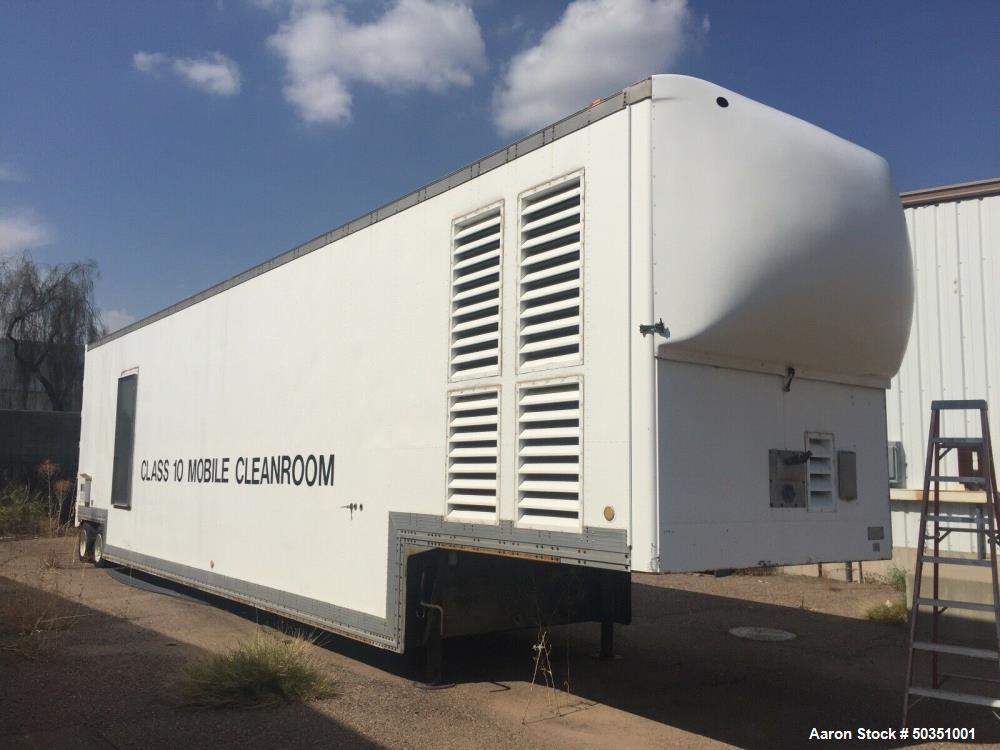 Used Cleanroom Class 10 200+ SF Portable Cleanroom Mobile Trailer.