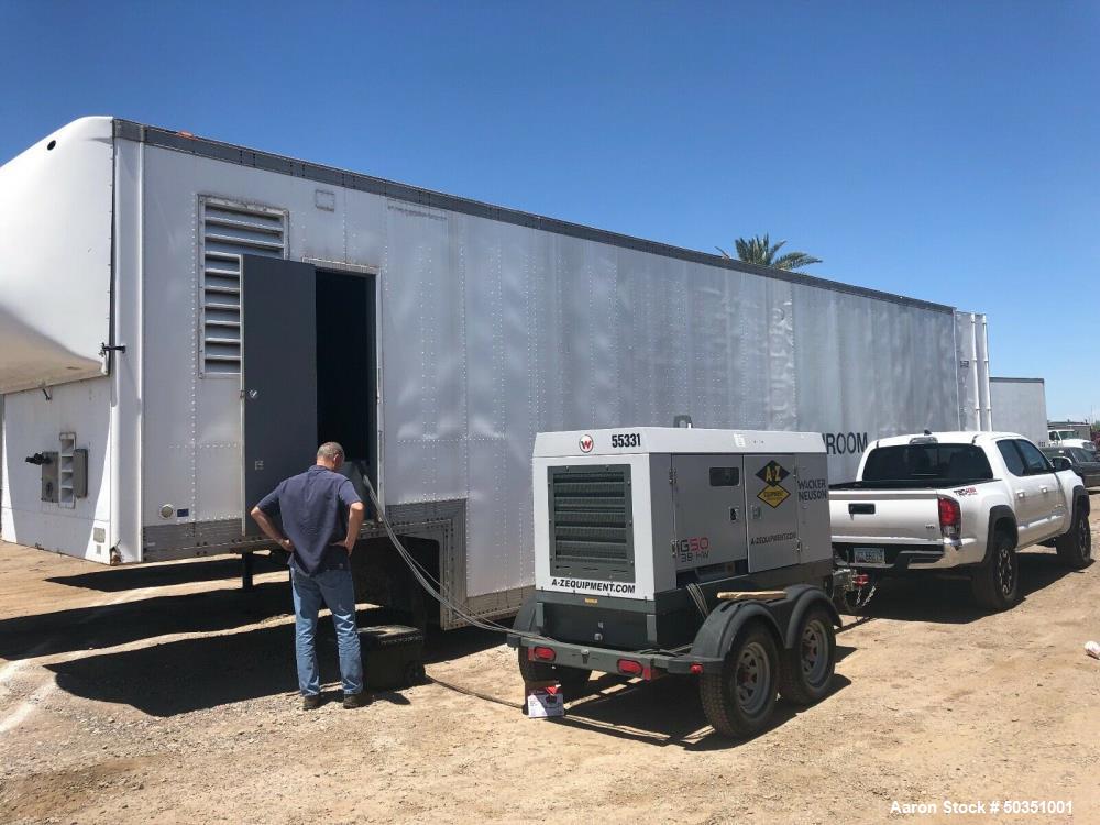 Used Cleanroom Class 10 200+ SF Portable Cleanroom Mobile Trailer.