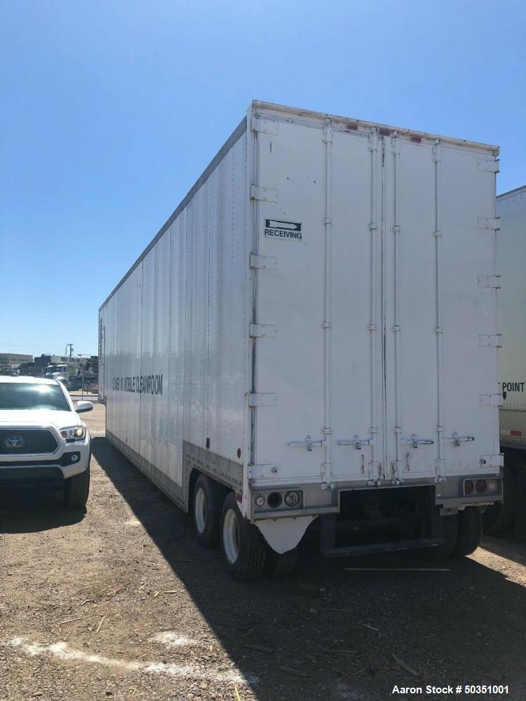 Used- Cleanroom Class 10 200+ SF Portable Cleanroom Mobile Trailer.