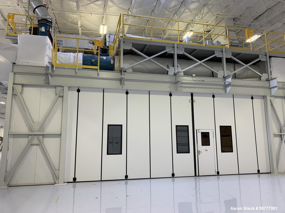 Used Morehead Industrial Services Recirculating Cross Draft Paint Booth