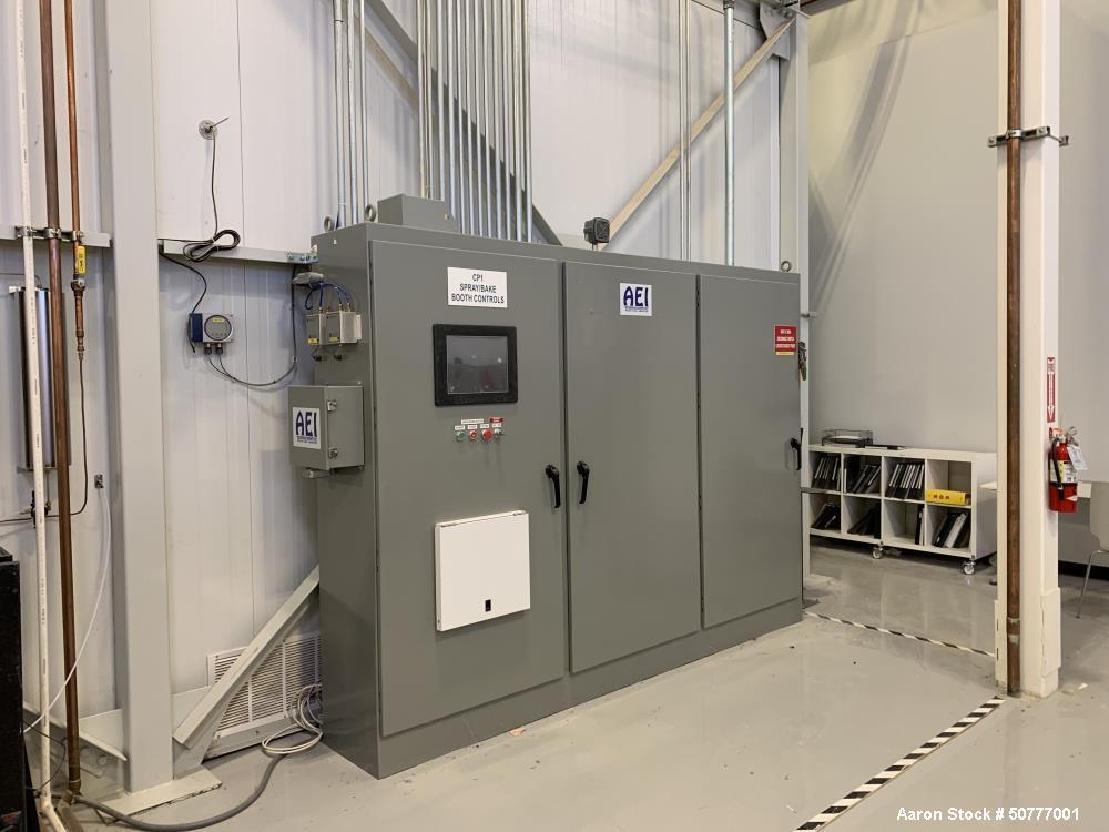 Used Morehead Industrial Services Recirculating Cross Draft Paint Booth