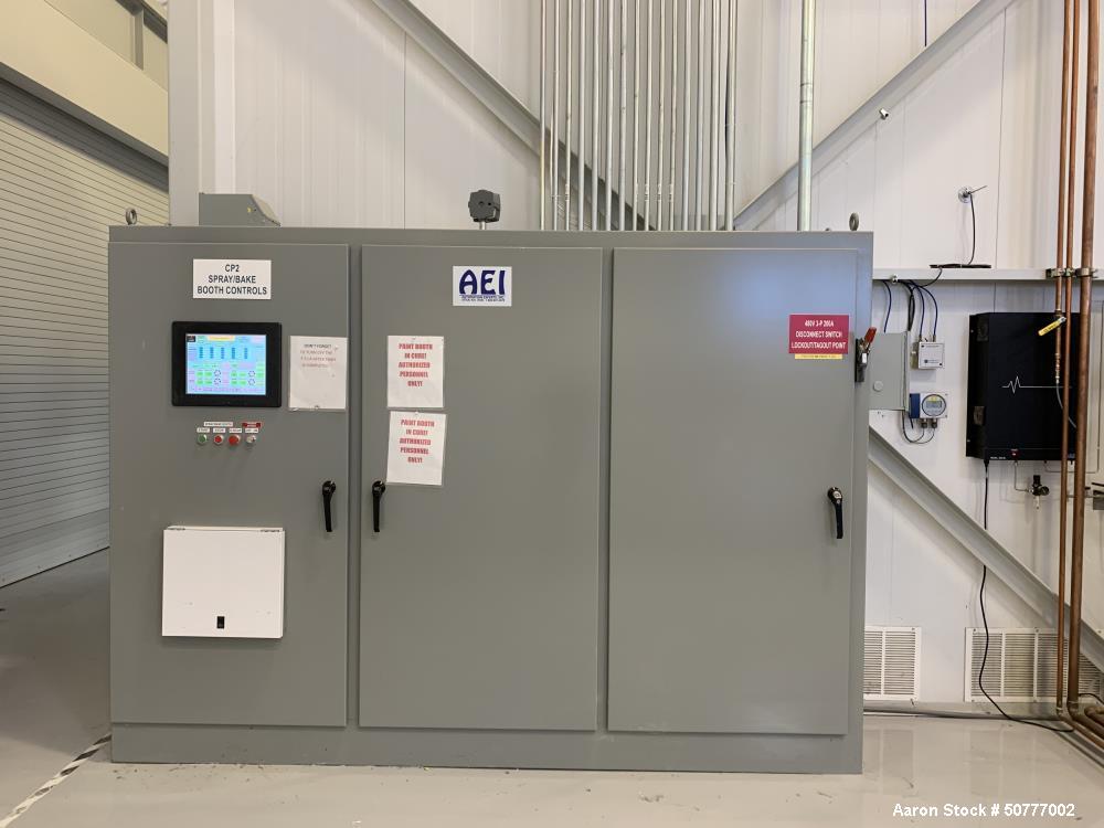 Used Morehead Industrial Services Recirculating Cross Draft Paint Booth
