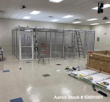 Used Terra Universal Clean Room – 12’ x 24’ x 8’ | 6 HEPA Filters | Class 1 Div 1 | Antistatic Frame | LED Lighting