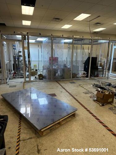 Used Terra Universal Clean Room – 12’ x 24’ x 8’ | 6 HEPA Filters | Class 1 Div 1 | Antistatic Frame | LED Lighting