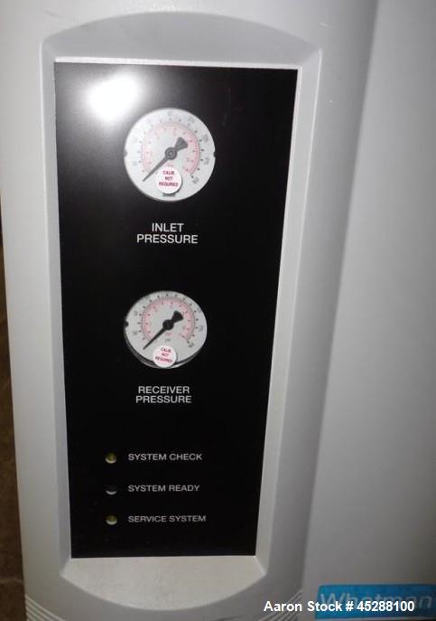 Used Whatmann UHP Nitrogen Generator, Model 76-94. 60# Minimum inlet pressure, 125 psi maximum outlet pressure, 60-100 f temp range, 120 volt, serial# E1399.