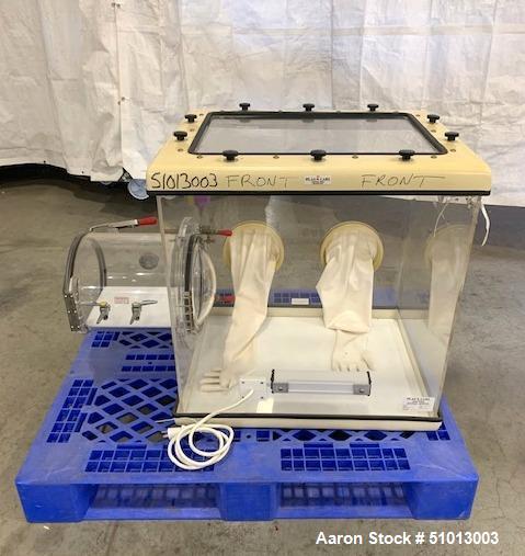 Used- Plas Labs Analytical Balance Glove Box, Model 830-ABC