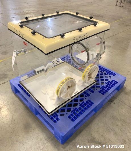 Used Plas Labs Analytical Balance Glove Box, Model 830-ABC