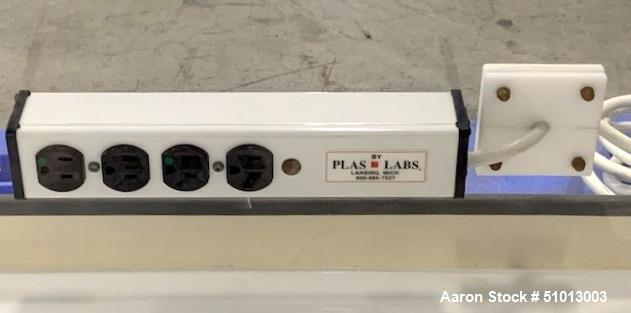 Used- Plas Labs Analytical Balance Glove Box, Model 830-ABC