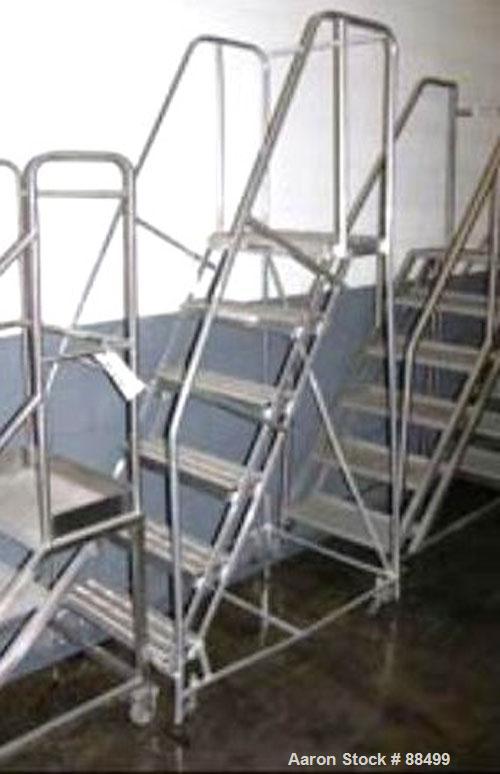 Used Stainless Steel Set of Portable Stairs