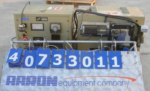 Used Falex friction and wear testing machine, model Falex-1 Ring and Block. Test speed 9 to 3600 rpm, load 5 to 1300 lbs, temperature up to 400 degrees F. Driven by an approximate 2 hp DC gearmotor. ...