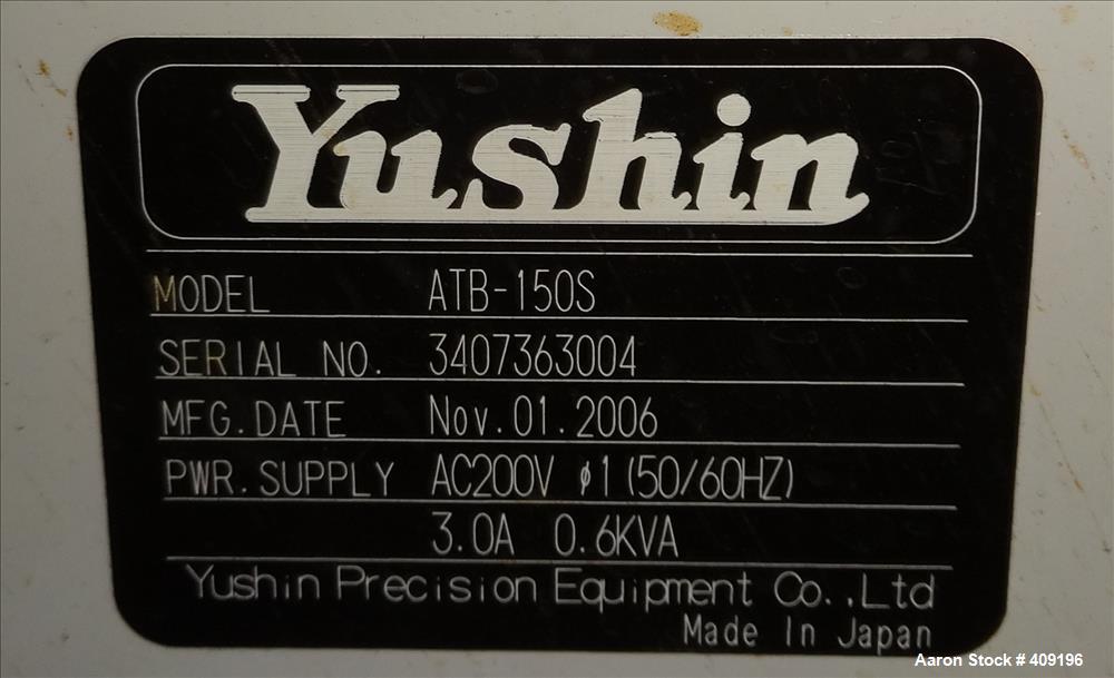 Used- Yushin America 1-Stage Servo Traverse Robot, Model ATB-150S.