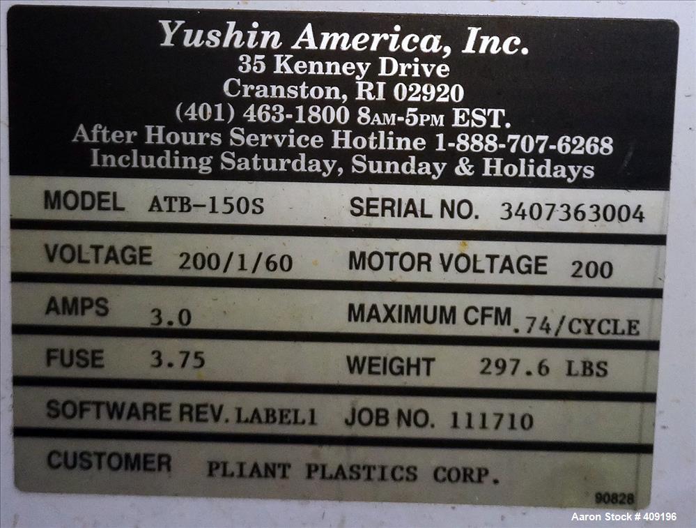 Used- Yushin America 1-Stage Servo Traverse Robot, Model ATB-150S.