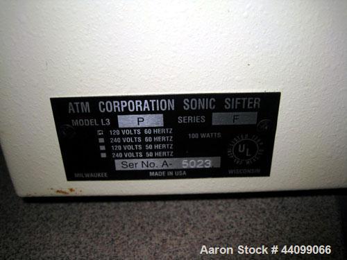 Used ATM Corp. Sonic Sifter, Model L3P, Series F. 120 Volt, 180 watts, serial# A-5023.