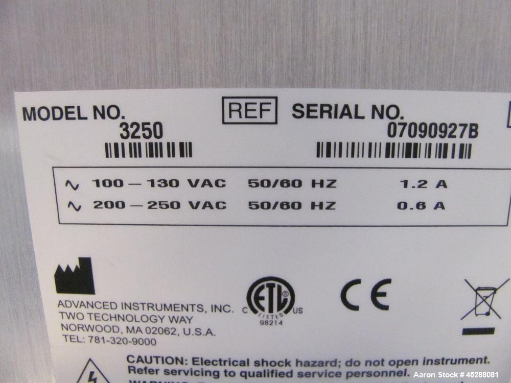 Used Advanced Instruments Osmometer, Model 3250.