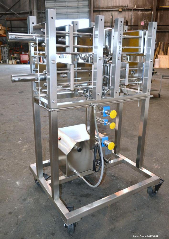 Used Stainless Steel Amersham Biosciences Crossflow Filtration Kvick Flow Cassette Holder System