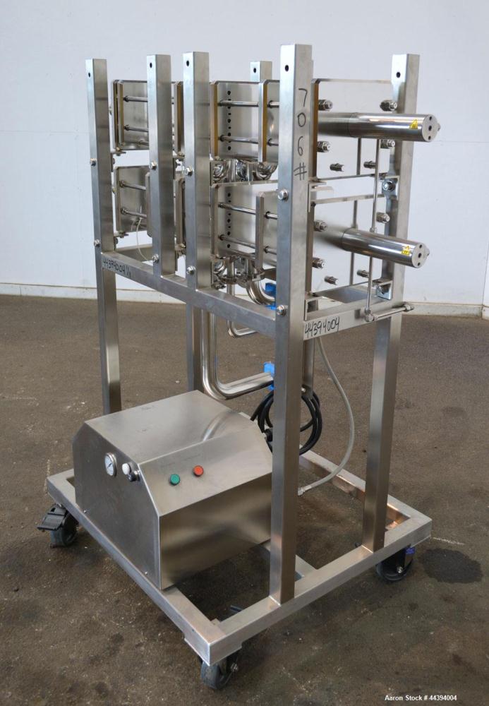 Used Stainless Steel Amersham Biosciences Crossflow Filtration Kvick Flow Cassette Holder System