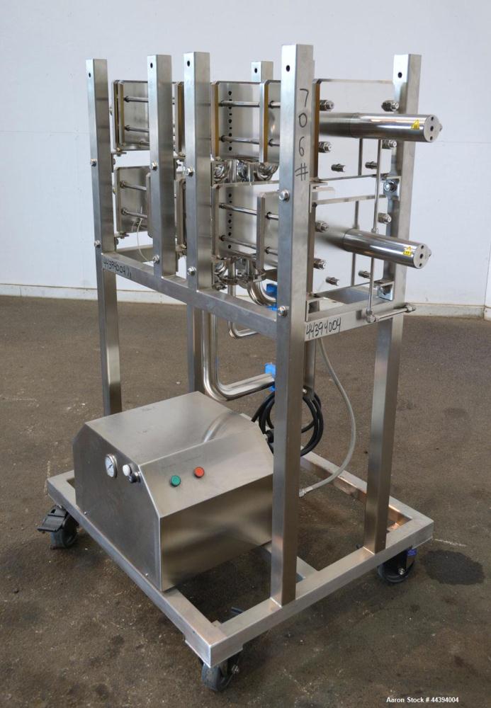 Used- Stainless Steel Amersham Biosciences Crossflow Filtration Kvick Flow Cassette Holder System