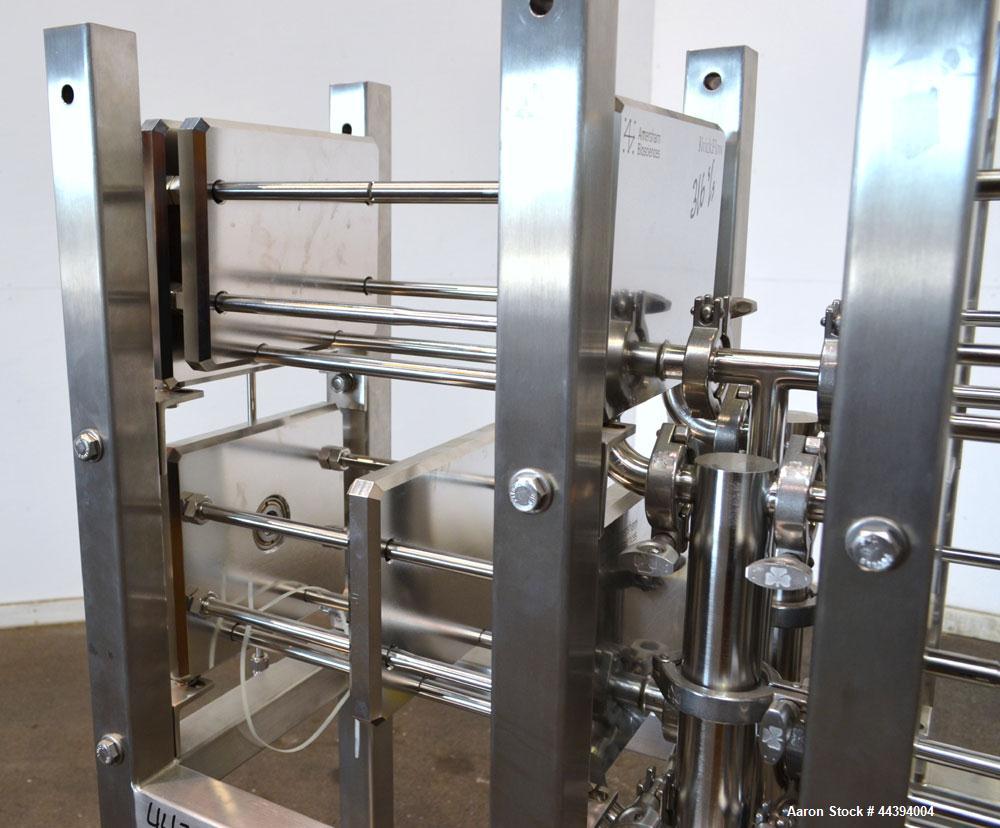 Used Stainless Steel Amersham Biosciences Crossflow Filtration Kvick Flow Cassette Holder System
