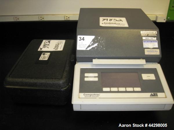 Used Arizona Instrument Computrax Max-2000 Moisture Analyzer