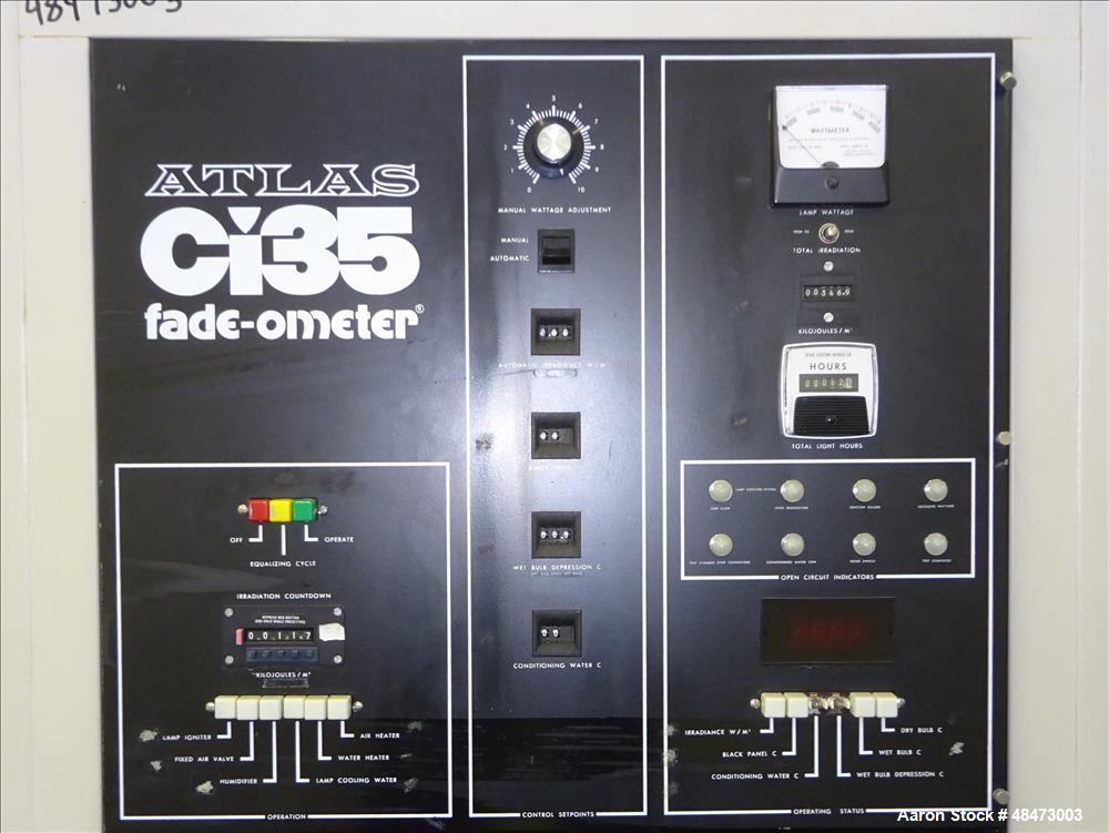 Used Atlas Xenon Arc Fade-Ometer, Model CI35.
