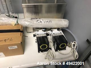 Used KARR Column Bench Top Unit, Model BTU-24. Consists of a 5/8” diameter glass column with the top and bottom chamber expanded to 1” diameter. Plate stack height is 24”. (2) plate stack assemblies ...