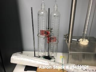 Used KARR Column Bench Top Unit, Model BTU-24. Consists of a 5/8” diameter glass column with the top and bottom chamber expanded to 1” diameter. Plate stack height is 24”. (2) plate stack assemblies ...