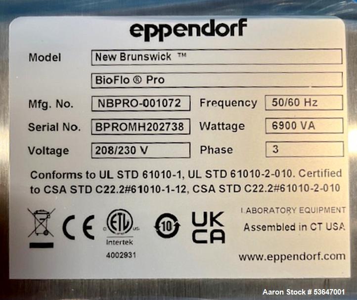 Eppendorf New Brunswick Fermentor System