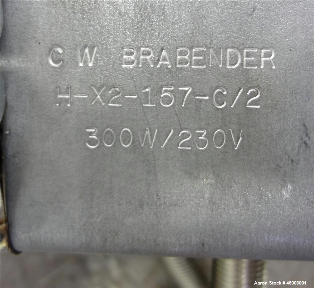 Used Brabender Plasti-Corder Model PL2100 Extruder with mixer and extruder acce