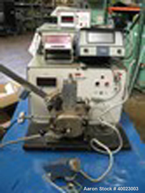 Used: Brabender Model EPL-V301 Torque Rheometer .Brabender Electrionic Torque Rheometer, Model EPL-V301, 3HP, 230 Volt, S/N 073 Analog Output, Strip Chart Recorder

Attachments:
Extruder Attachment 3...