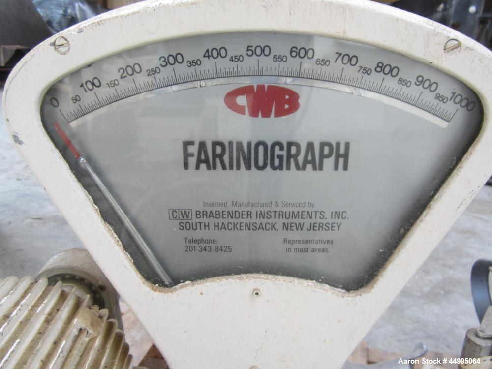 Used Brabender Farinograph – Double Arm Mixing Head | Dough Testing | SALE SUBJECT TO SELLER'S APPROVAL