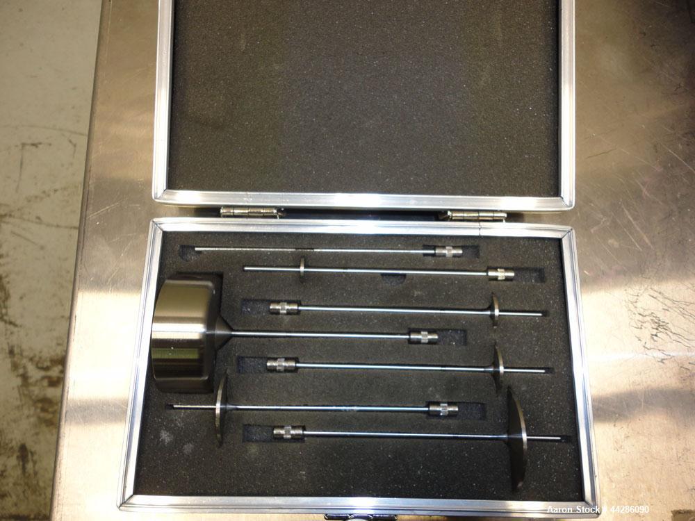 Used Brookfield Programmable DV-II+ Laboratory Viscometer, Model LVDV-II+. Designed to measure fluid viscosity at given shear rates. Viscosity range (Cp) 15 to 6,000,000. Temperature sensing range -1...