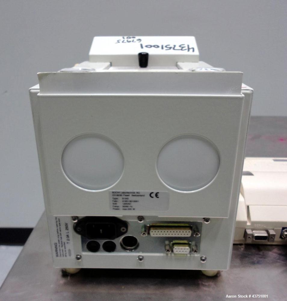 Used Buchi Melting Point Instrument, Model B-545. Designed to detect the melting and boiling points of a wide range of substances. Includes a key board and model DPU-414 printer.