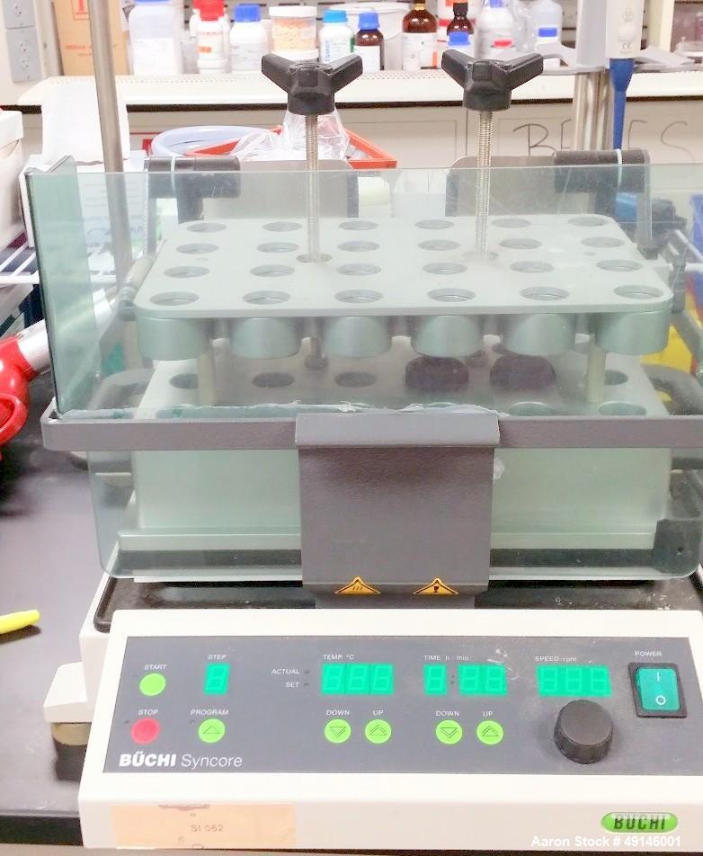 Used Buchi Syncore Polyvap Reactor. With Deep-Temperature Insulation and Solvent Recovery. Allows fast evaporation of up to 96 samples in parallel. Save time and increase your efficiency by evaporati...