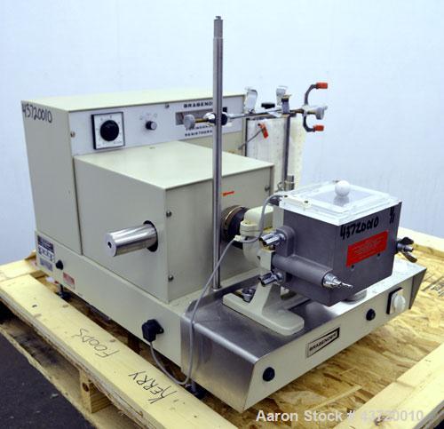 Used C.W. Brabender Farinograph/ Resistograph, Model FA/R-2.Designed to measure the water absorption of flours, determine the rheological properties of dough, check production and flour blends in the...
