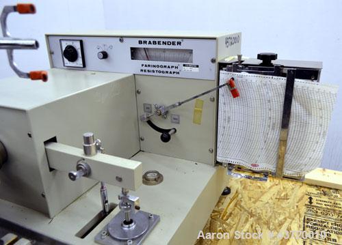 Used C.W. Brabender Farinograph/ Resistograph, Model FA/R-2.Designed to measure the water absorption of flours, determine the rheological properties of dough, check production and flour blends in the...